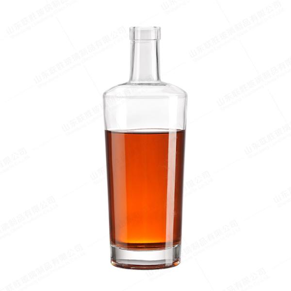 Glass Bottle Personalized 750ML Trapezoid Round Bottle For Spirits