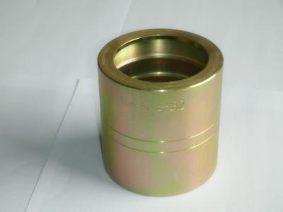 Yellow Steel Zinc Plated Hydraulic Hose Ferrule Fittings For Multispiral Hose R9-R9R