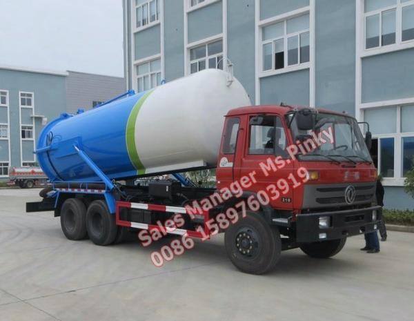 16000Liters to 18000Liters Vacuum Truck Dongfeng Heavy Duty Sewage Suctiong Tanker Trucks by Manufactuer Sales