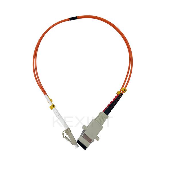 KEXINT Fiber Optic Patch Cord Cable 1ft LC Male To SC Female Multimode 50/125 2.0mm Duplex