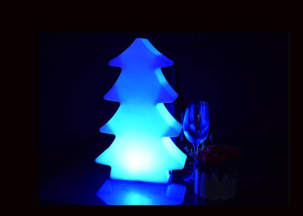 Da luz material da decoração do festival do PE candeeiro de mesa colorido da árvore de Natal