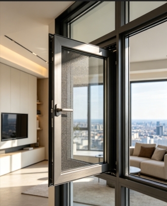 Inward Opening Aluminum Alloy Window for Residential Building Projects