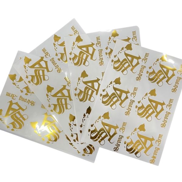 Elastic Metal Transfer Sticker HTV Custom Heat Transfer Designs Washable