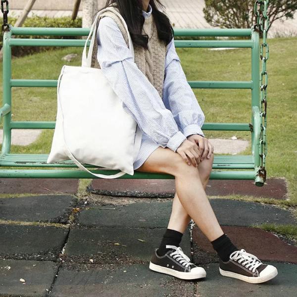 Full Color 100 Cotton Canvas Tote Bags With Silk Screen Printing Hot Stamping