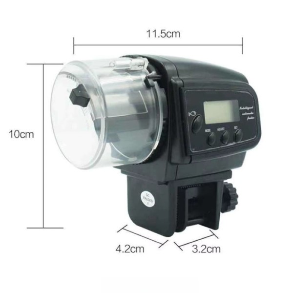 Digital LCD Adjustable Aquarium Fish Feeder Automatic Food Dispenser For Fish Tank