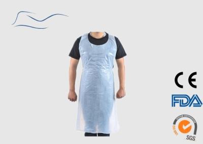 HDPE Oil Protective Disposable Plastic Aprons White Color For Cooking Services