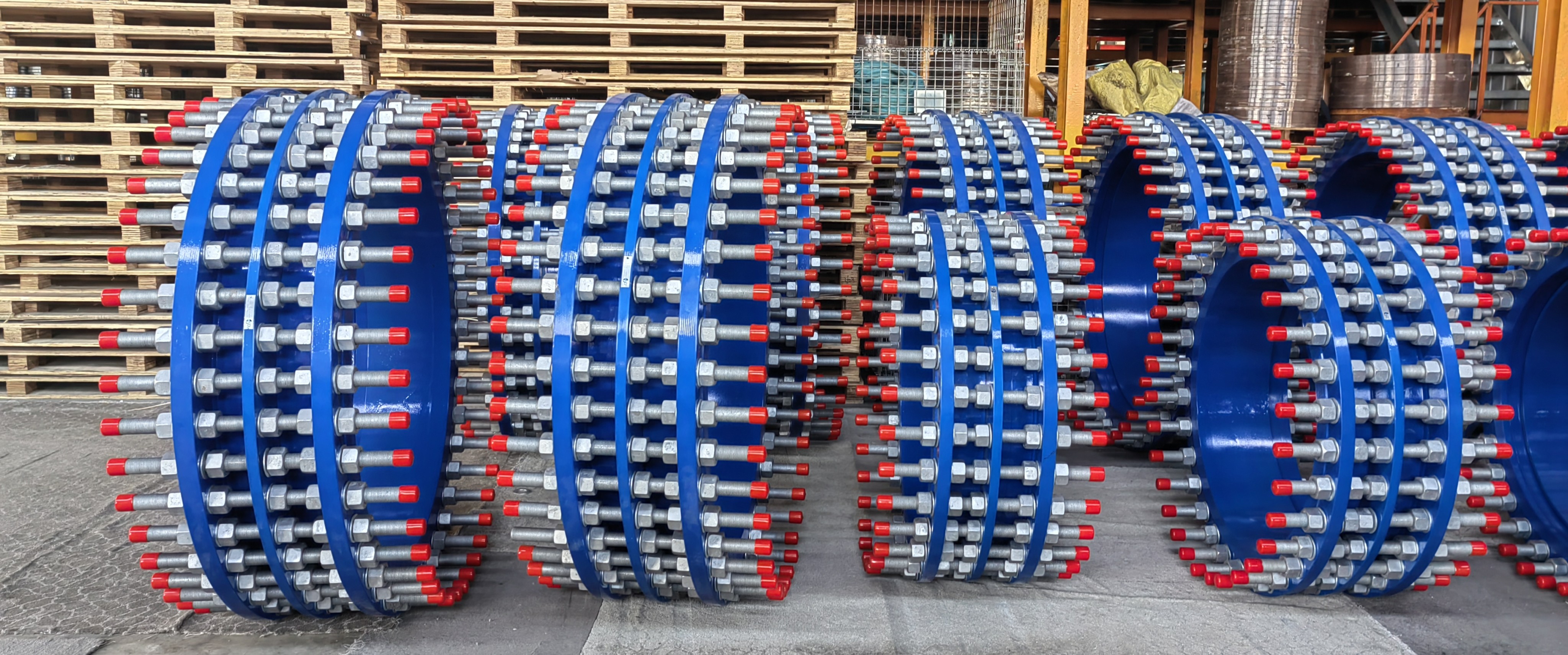 ДН600 ДН300 ДН200 Фланцевое демонтажное соединение Трубовые фитинги кованые из углеродной стали с двойным фланцем