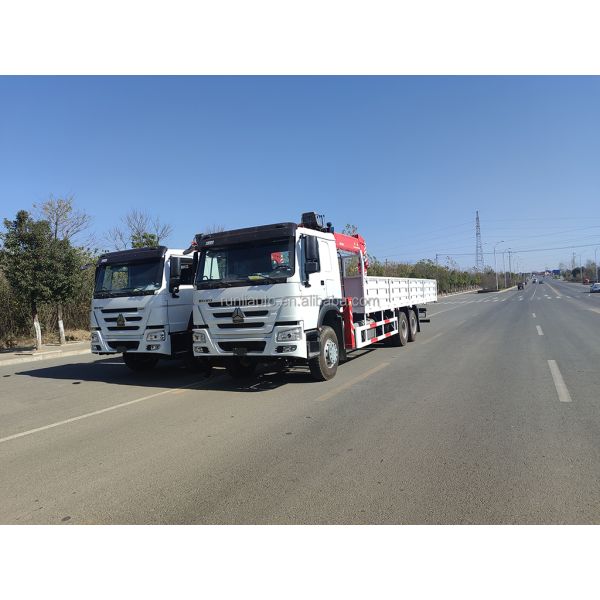 SQS250 SQS300 SINOTRUK HOWO Camión 6x4 con Grúa 10 Toneladas 15.6 Metros