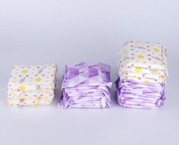 Waterproof PE Backsheet Anion Chip Ladies Sanitary Pads