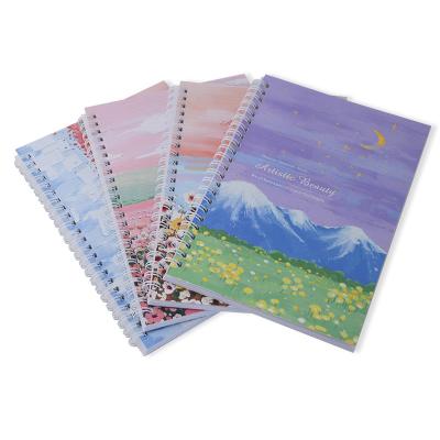 Impressão 3D de capa de anotações escolares para alunos Espiral de ligação 4 cores Design personalizado