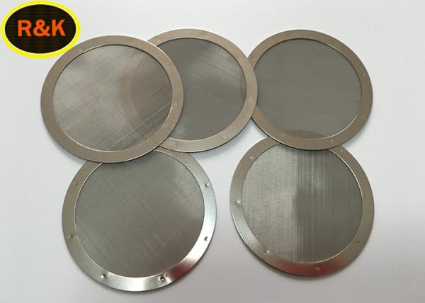 Plain / Twill Weave Round Fine Mesh Filter , Mesh Water Filters Stainless Steel