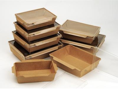 Устранимая коробка для завтрака Брауна Kraft на вынос с крышкой ЛЮБИМЦА