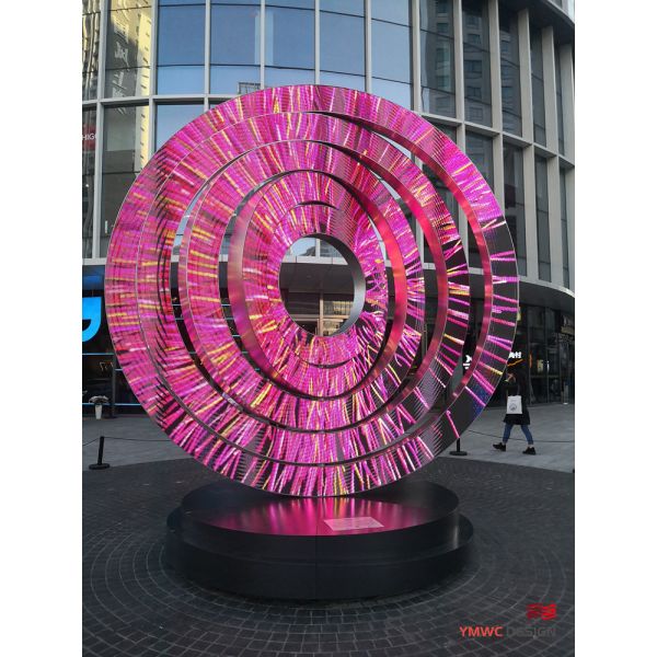 Custom Print Method Public Art Square Sculpture for Outdoor Decoration and Landscaping