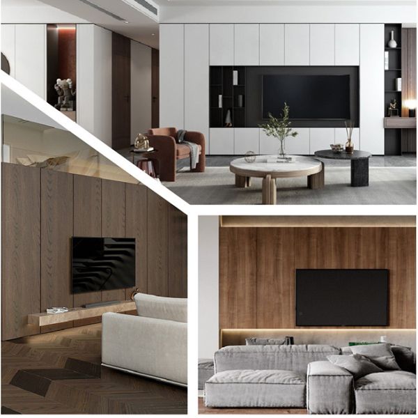 WPC Woodgrain Interior Wall Paneling No Maintenance Easy Installation