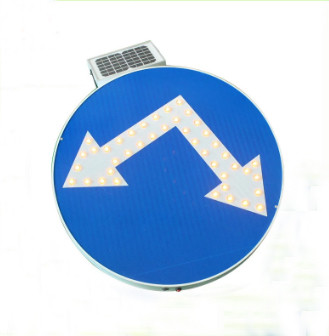 Waterproof IP55 LED 1000 Meters Roundabout Direction Signs For Warning