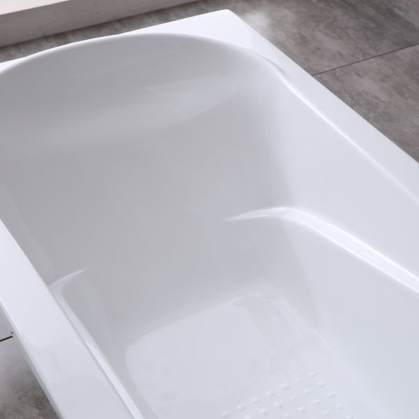 Simple Drop Acrylic Bathtub Handles Option Built in 850.000kg Package Gross Weight