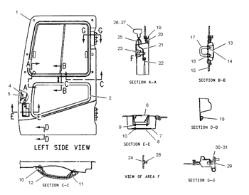 экскаватор гусеницы собрания замка ручки кабины 8И-4820 4И-4255 разделяет для кота 311Б 320 325 330
