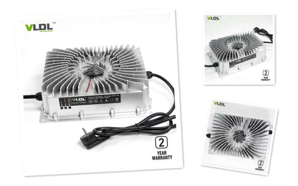 Waterproof Lead Acid And Lithium Battery Charger 48V 54.6V 58.4V 20A 25A 1500 Watt