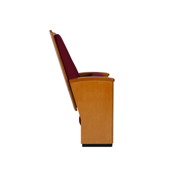 Wooden Armrest Auditorium Theater Chairs Folding Audience Seat