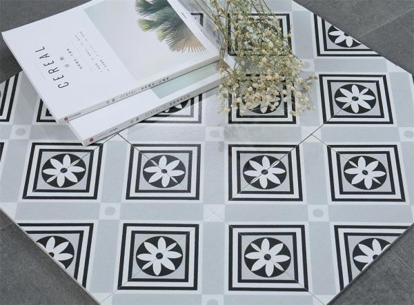 Gray Antibacterial Ceramic Rustic Tile 200x200mm for Kitchen Walls
