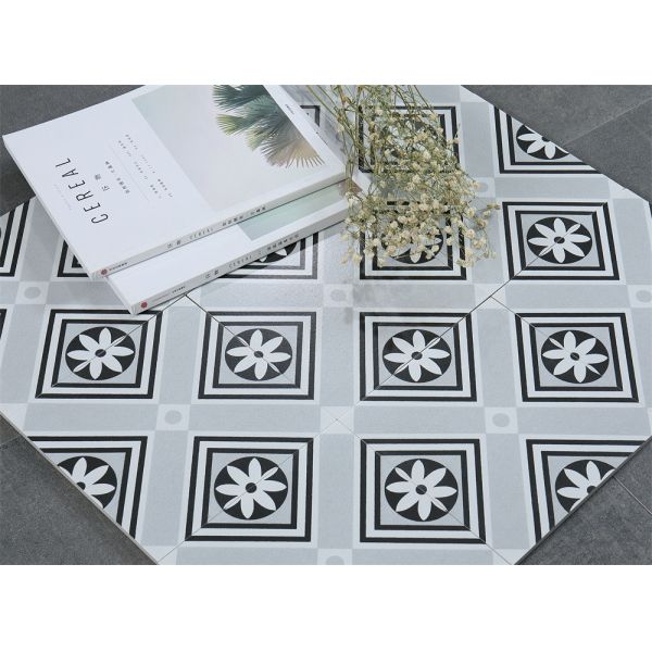 Gray Antibacterial Ceramic Rustic Tile 200x200mm for Kitchen Walls