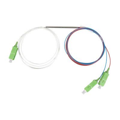 Modo de ramificação dos dispositivos do divisor de fibra ótica de FBT 1x2 único