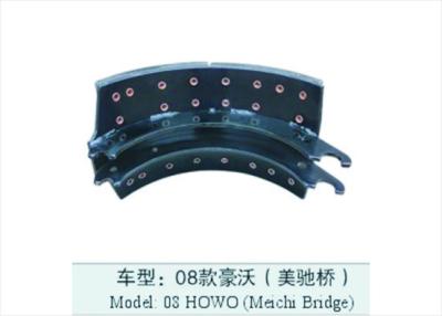 Emergency Semi Trailer Brake Shoes No 05 ODM ISO9001 Black 318MM