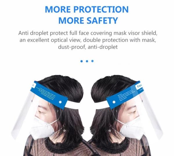 Full Face Surgical Face Shield Medical Protective Eyewear Glasses Logo Customized