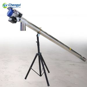 Stainless Steel Electric Grain Conveyor 6M Length Motor For Cereal Auger Loading