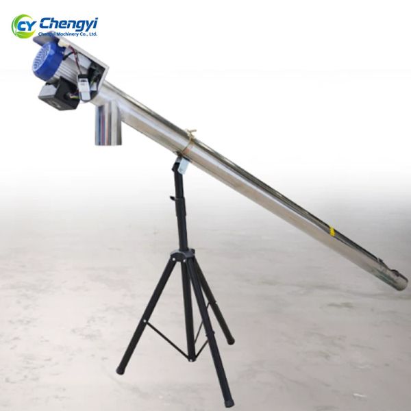 Stainless Steel Electric Grain Conveyor 6M Length Motor For Cereal Auger Loading