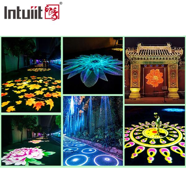 Outdoor Waterproof Pattern LED 400W Gobo Image Logo Projector Light for Plaza Christmas Festival Advertising
