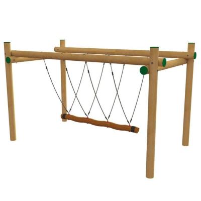 Poliéster de suspensão 120mm 2.5m da ponte de corda do campo de jogos do grupo do balanço densamente