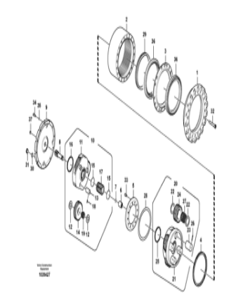 VOE14505737 14505737 EC240B Planet Carrier Assy For Excavator Travel Gearbox Parts