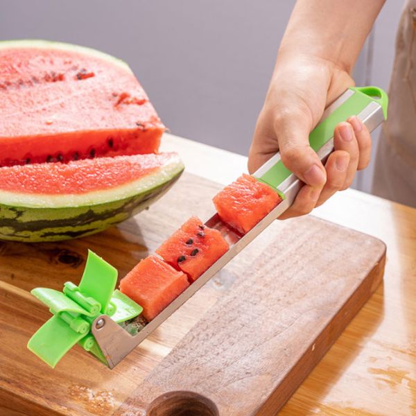 Stainless Steel Cube Watermelon Slicer Cutter Kitchen Gadgets