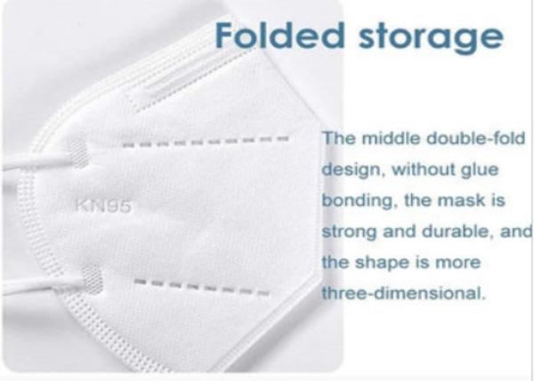 Public Place N95 Face Mask Melt Blown Filter For Adults 3d Stereo Shape