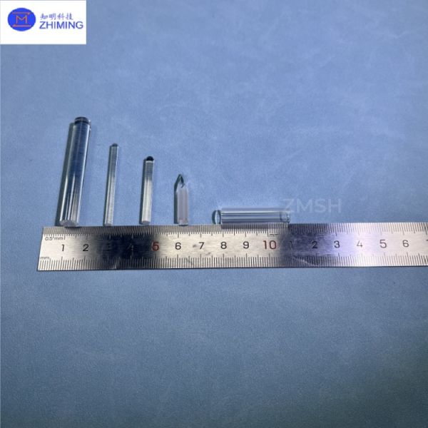 Varillas de zafiro puntas pulidas ópticas personalizadas varillas de zafiro micro premium