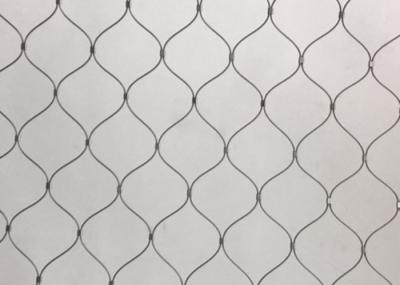 PVC Coated Zoo Netting 40mm*40mm Ferruled Rope Mesh Stainless Steel