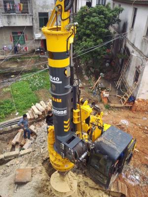 Fundação de empilhamento hidráulica Máximo Perfuração Diâmetro de Rig For Construction Engineering Ground da trilha 1200 milímetros de torque 50kN.M