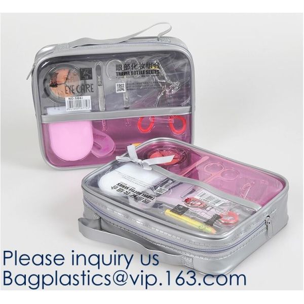 High Performance Toiletry Bag,Vinyl Plastic Toiletry for Travel Accessories Organizer Makeup bag,Wine sling Recycled Cos