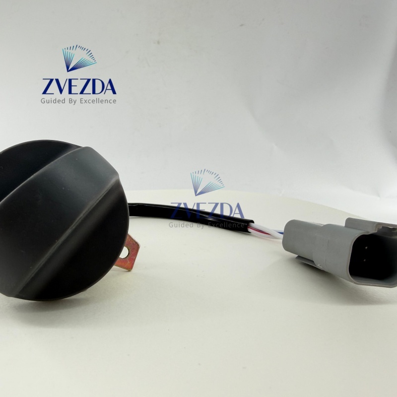 ZVEZDA Excavator Throttle Knob Potentiometer 3Pin Yellow Red Waterproof Connector Fit Sany SY55 SY60 SY75 SY135 
