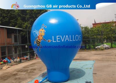 6m High Blue Giant Inflatable Advertising Balloon For Music Concerts