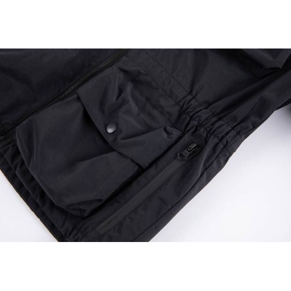 Men's Water-Repellent Wind-Resistant Classic Jacket with Reflective Details and Utility Pockets