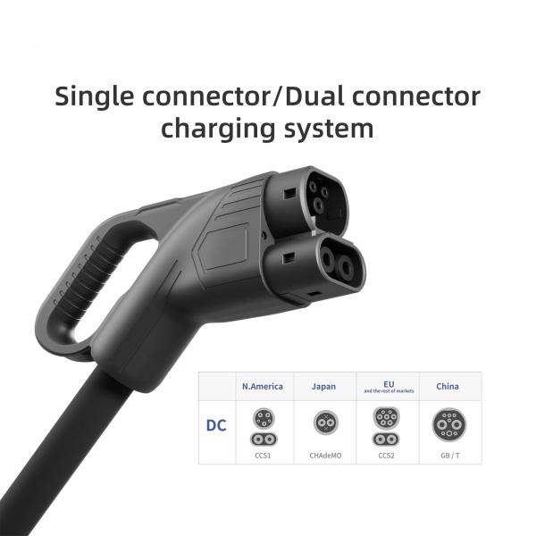 EV Car Charger CE/UL/GBT EV DC Charger 60kW - 240kW Touch Screen Doule Guns  Commerical Use Fast Charging