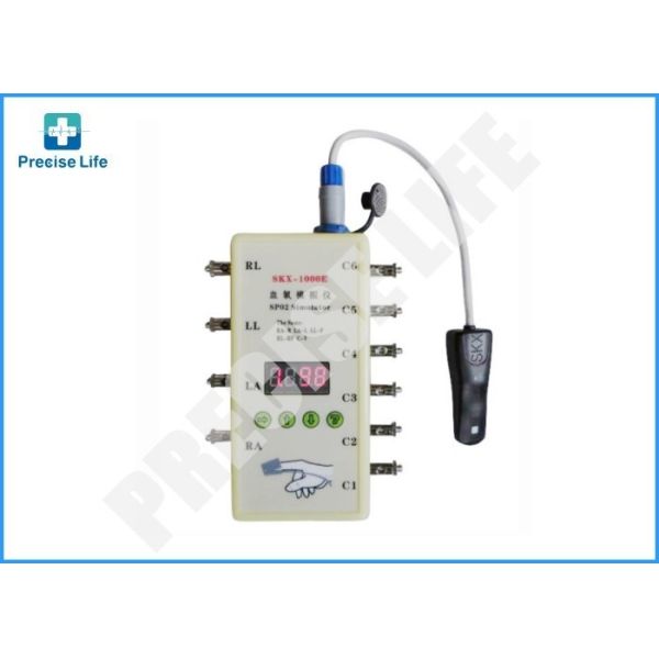 ECG SpO2 Medical simulator with 10 lead , Medical Simulation Equipment