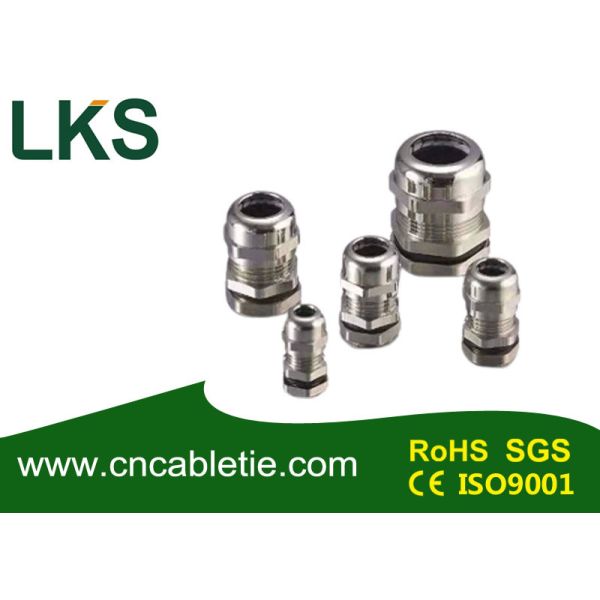 Nickel Plated Brass Waterproof Cable Gland PG Type with IP68 Protection for Secure Cable Management