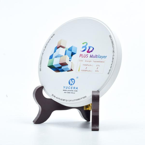 Yucera Multilayer Zirconia Block 25mm 1200HV 3D Pro Highly Esthetic
