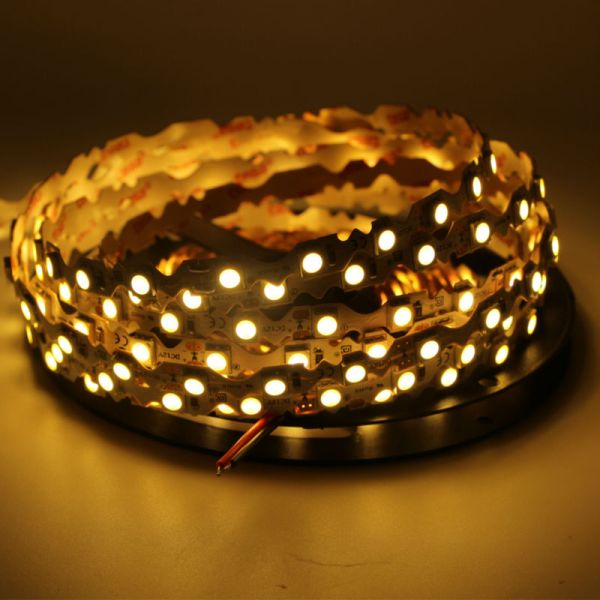Warm White 5050 Led Strip Lights 6mm 5M/Lot Width 5M/Lot  Yellow 12V