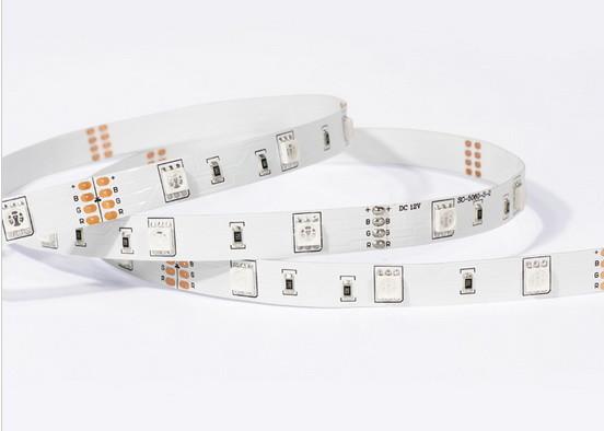 7.2W High Brightness LED RGB Strip Lights 5050 Flexible For Cabinet Lighting
