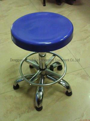 Waterproof Lab Chairs And Stools Stainless Steel Material With Leather Top