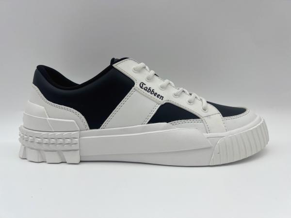 White And Black Leather Hiking Shoes Ladies With Wear Resistant Rubber Sole ROHS